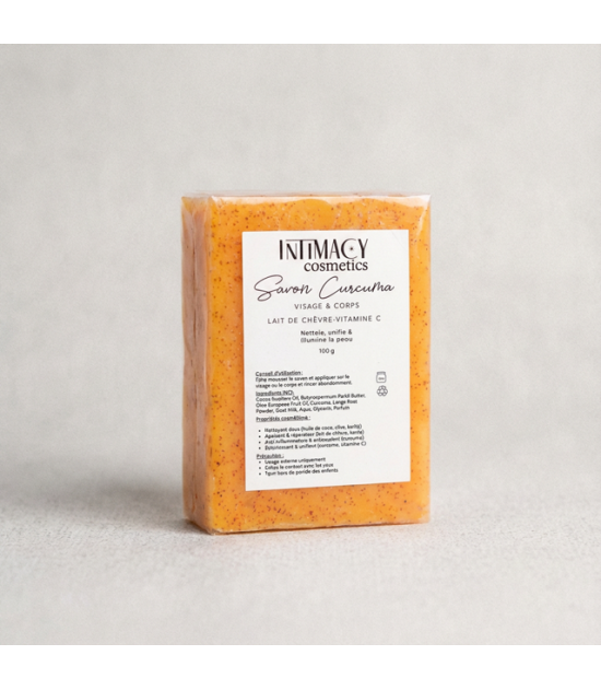 Savon au Curcuma - Lait de chèvre/Vitamine C 100 G